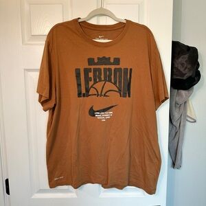 Nike Dri-fit Lebron James Brown Men’s Tee